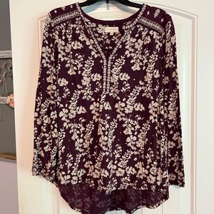 Lucky Brand Floral Blouse